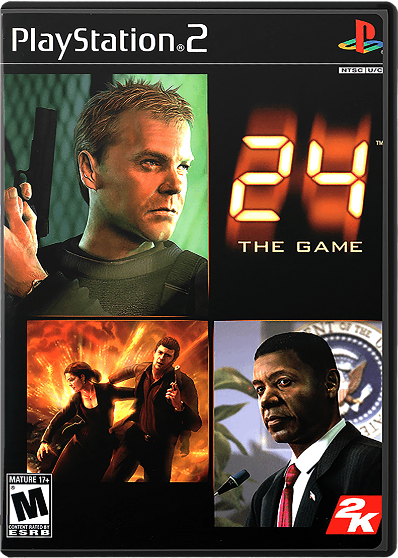 24 the Game box art for Playstation 2
